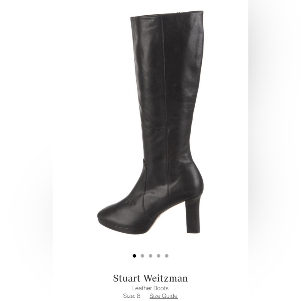 Stuart Weitzman size 8, leather knee-high boots